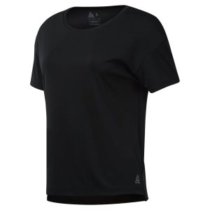 Reebok WOR Poly T Shirt Damen - Schwarz - DE 578-BLT